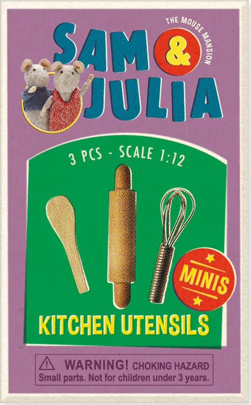 Mini Matchboxes With Miniature Kitchen Utensils (Assorted)