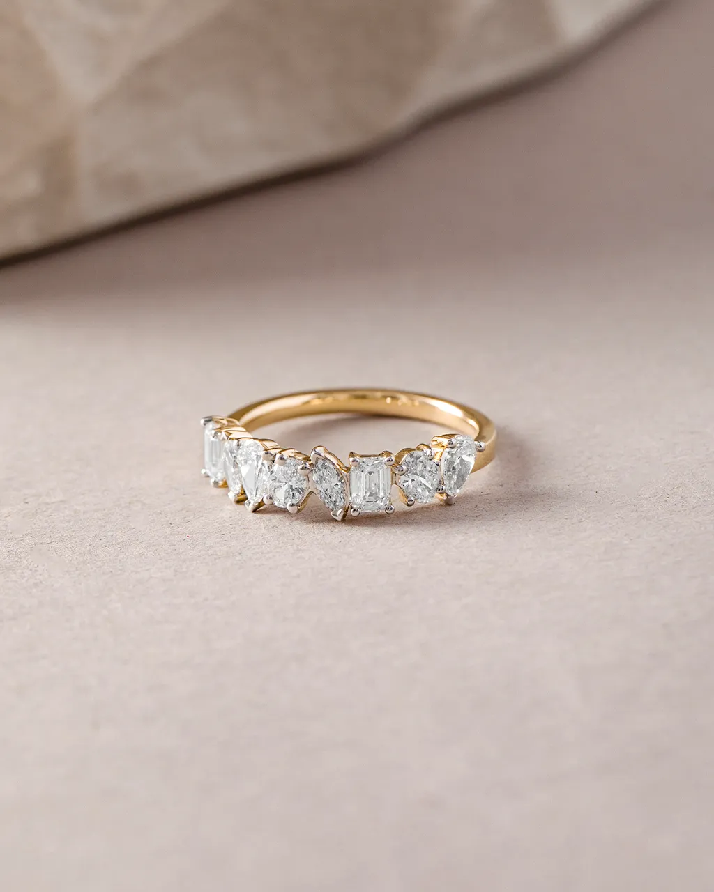 Multi Shape Diamond Band