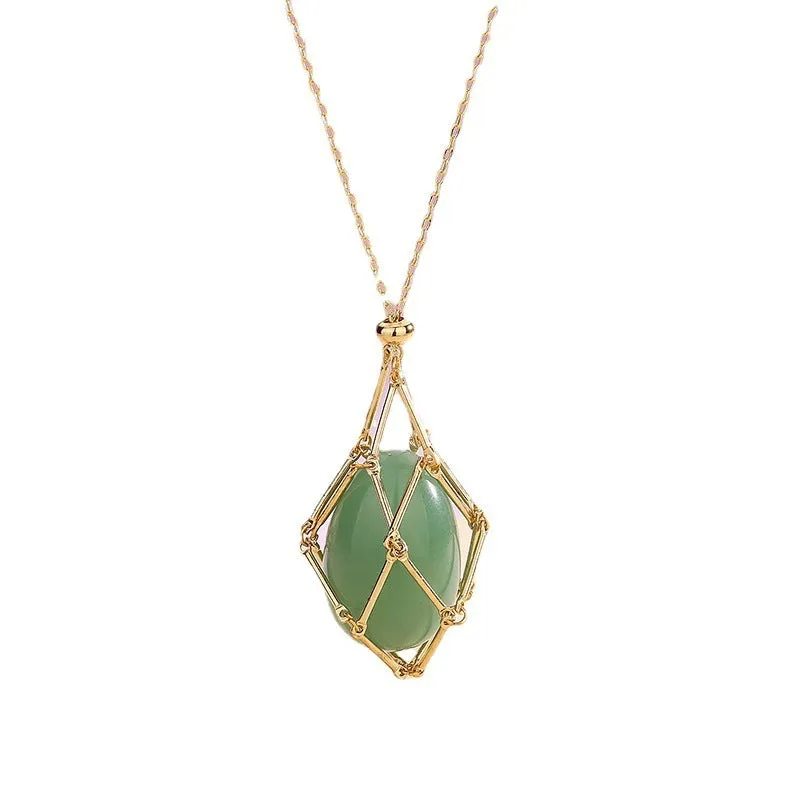 Natural Crystal Energy Pendant Necklace