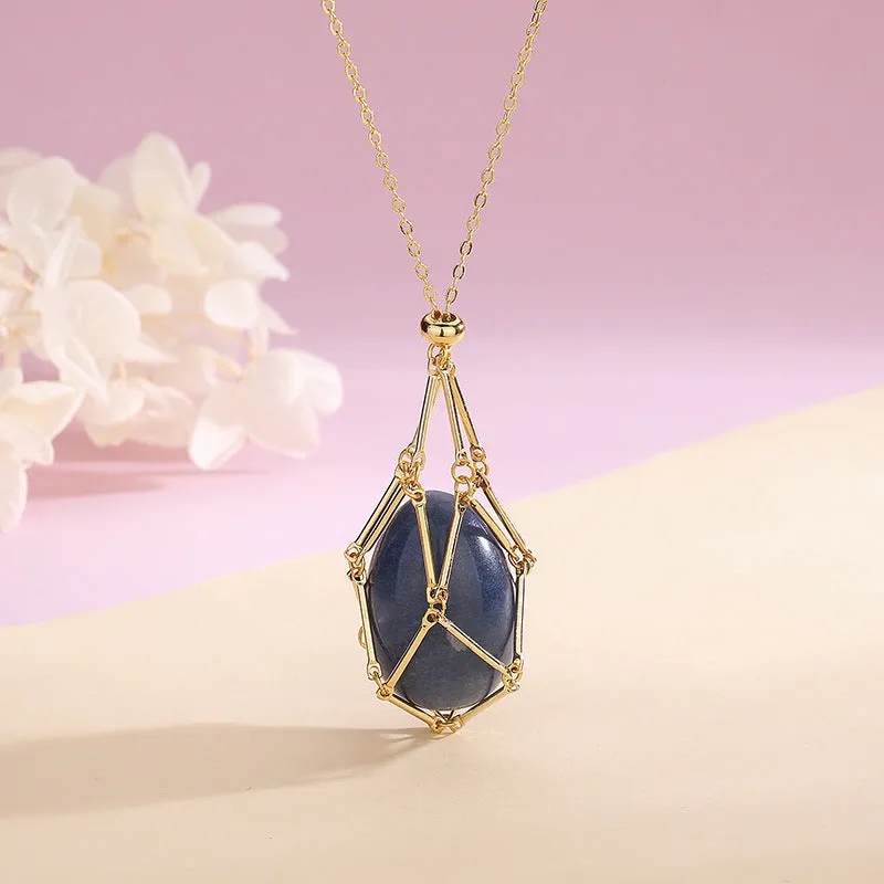 Natural Crystal Energy Pendant Necklace