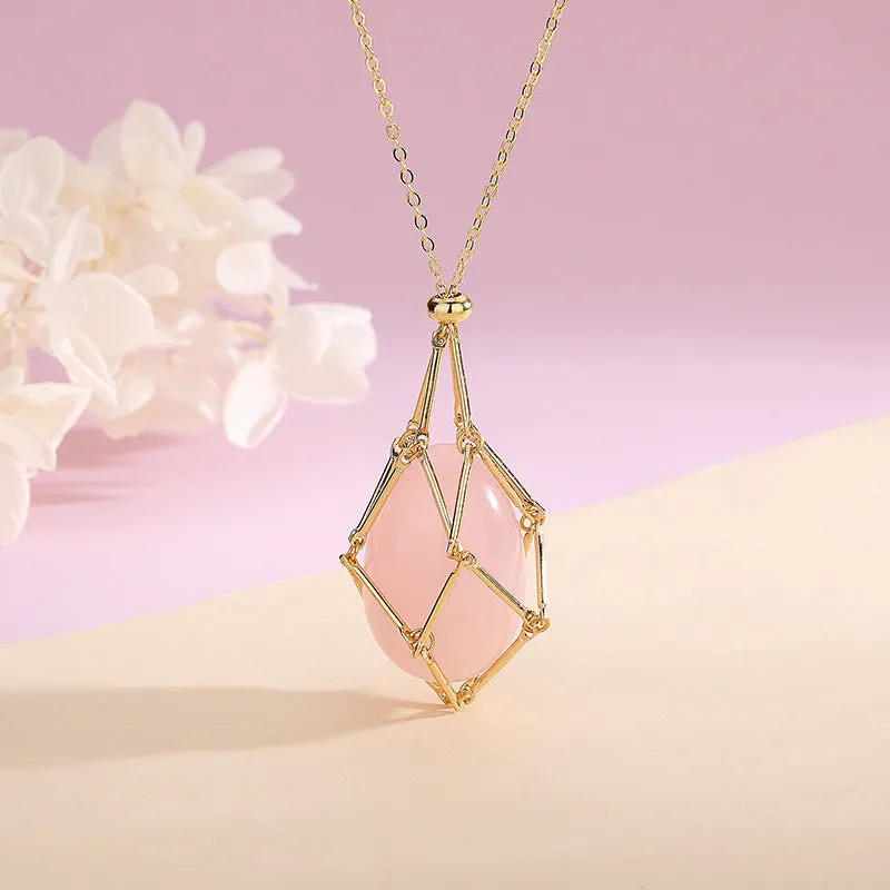 Natural Crystal Energy Pendant Necklace
