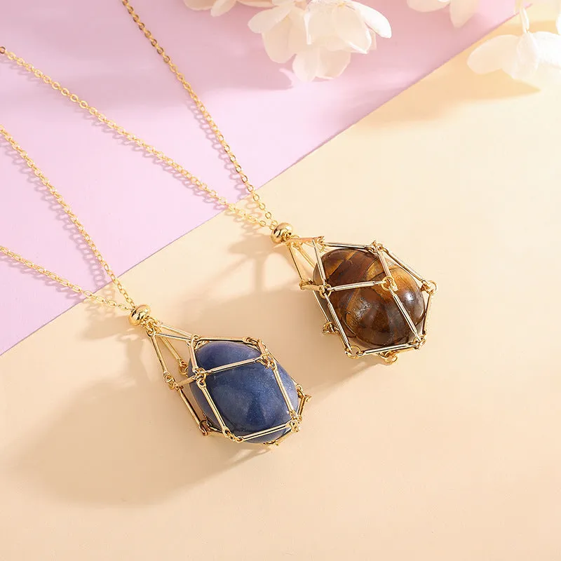 Natural Crystal Energy Pendant Necklace