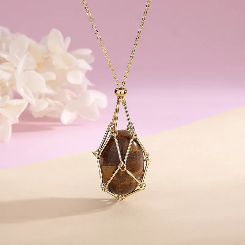 Natural Crystal Energy Pendant Necklace