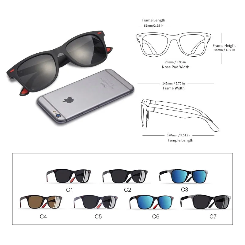 NEW DESIGN Ultralight TR90 Polarized Sunglasses for Men/Women