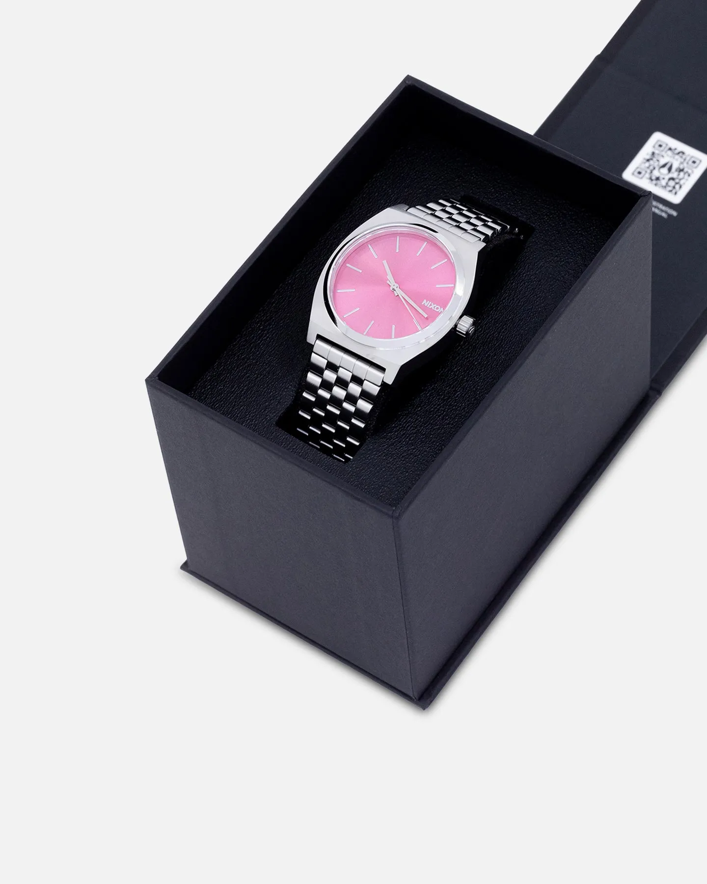 Nixon Women's Time Teller Silver/Pink