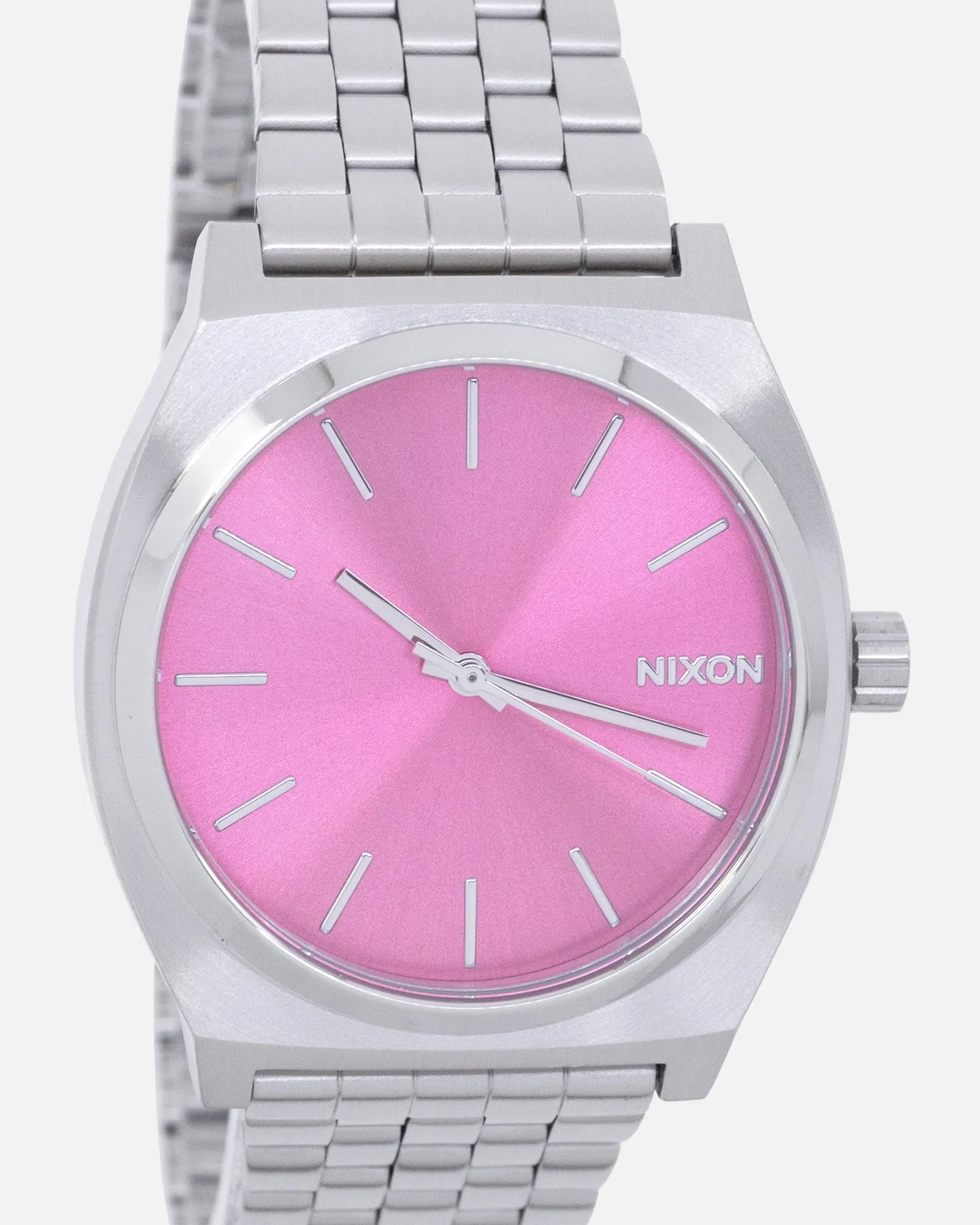 Nixon Women's Time Teller Silver/Pink