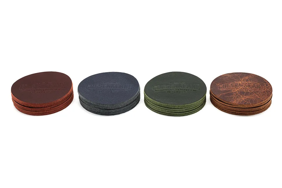No. 314 - Set of Six Leather Coasters