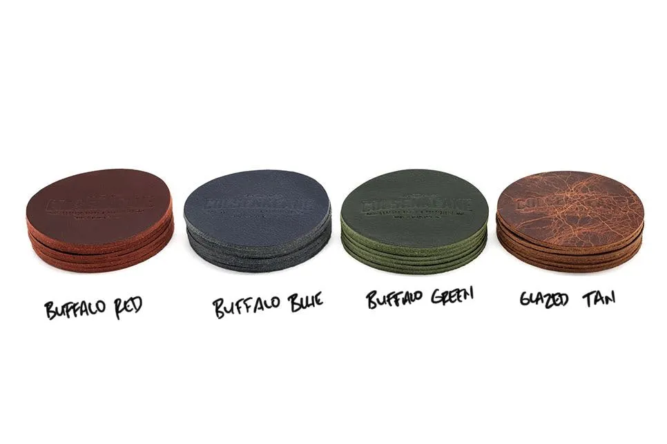 No. 314 - Set of Six Leather Coasters