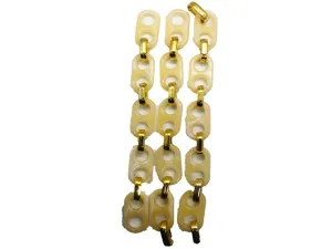 Off White Golden Mask Chains