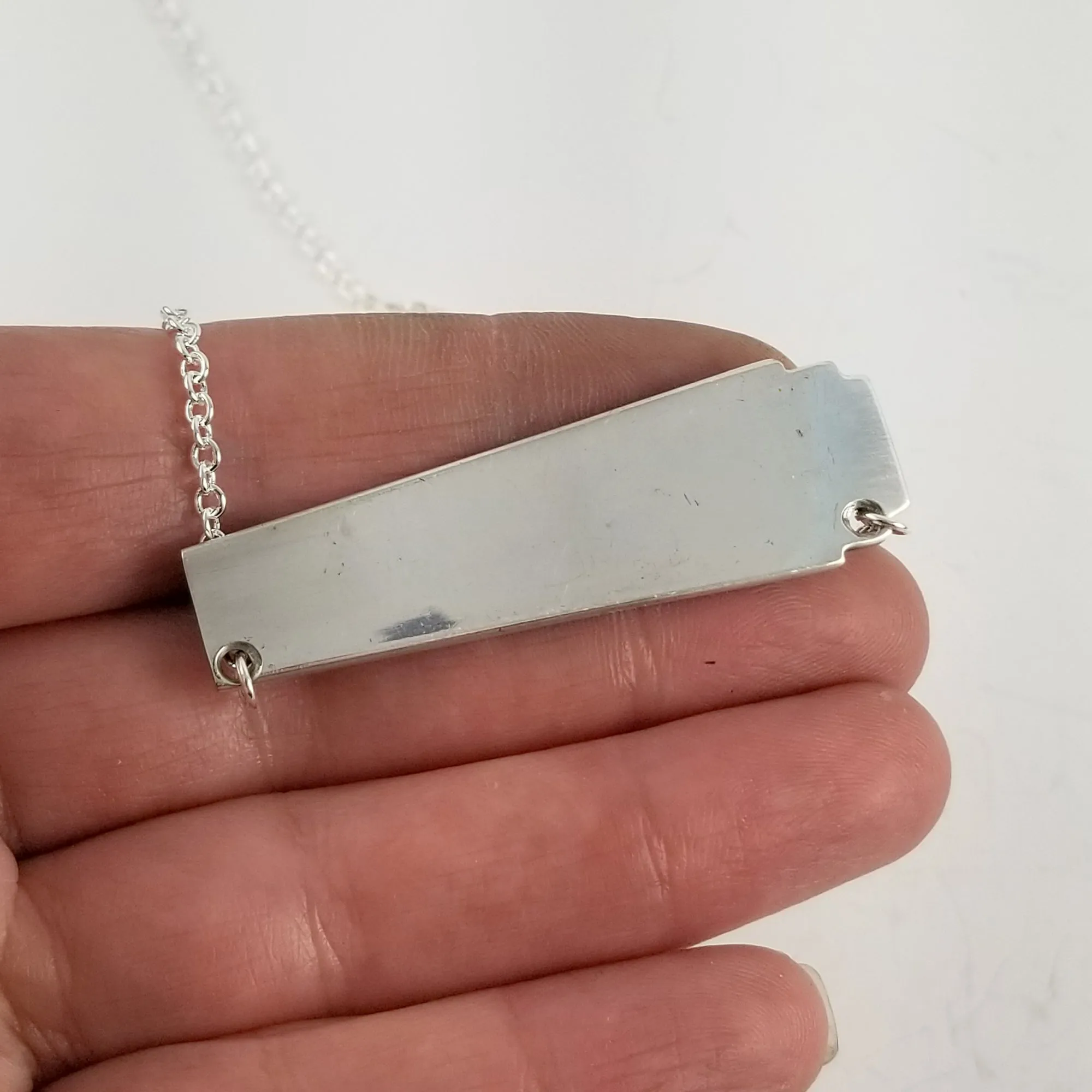 Oneida Friendship Medality Spoon Bar Necklace