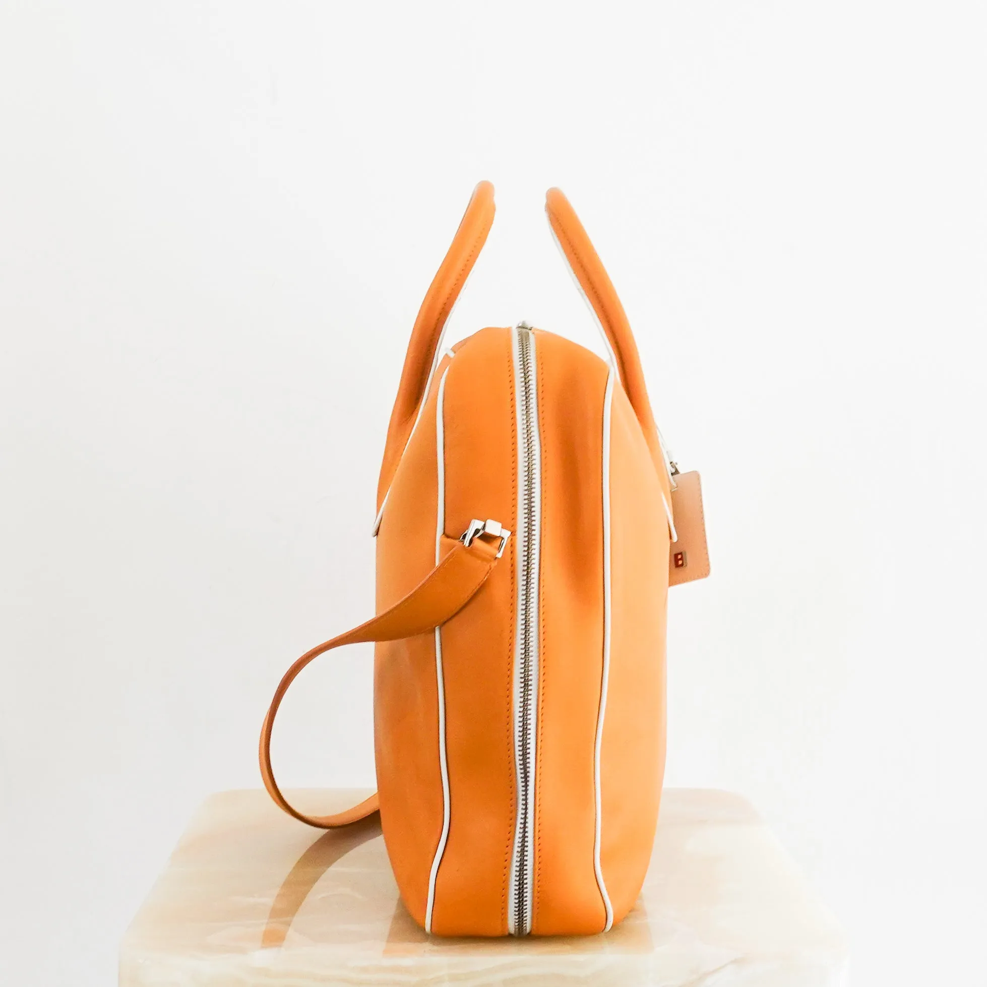 Orange Leather Laptop Bag RRP £500