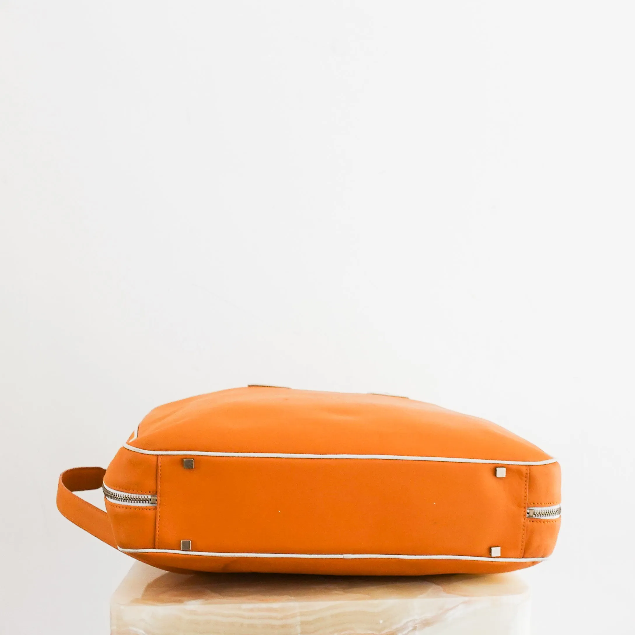 Orange Leather Laptop Bag RRP £500