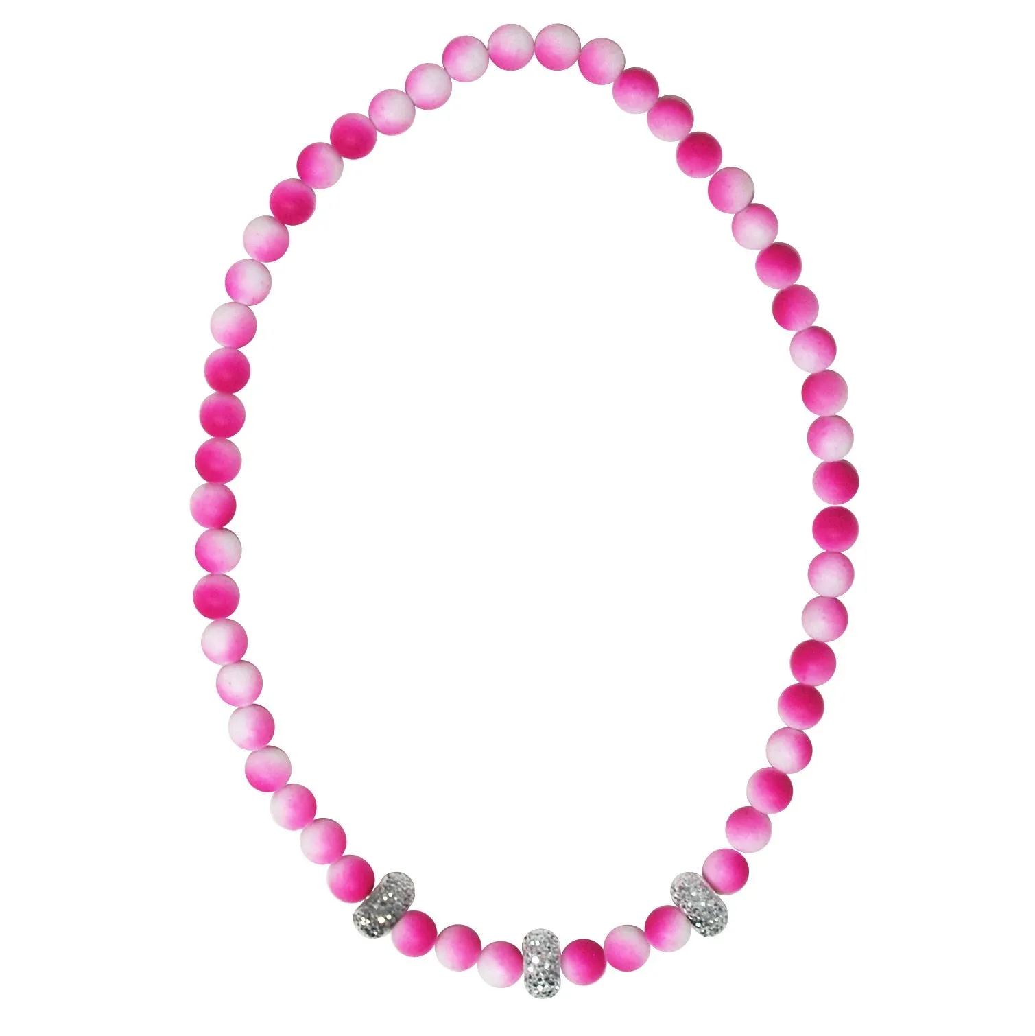 Pink Poppy Ombre Rubber Touch Necklace Assorted Styles
