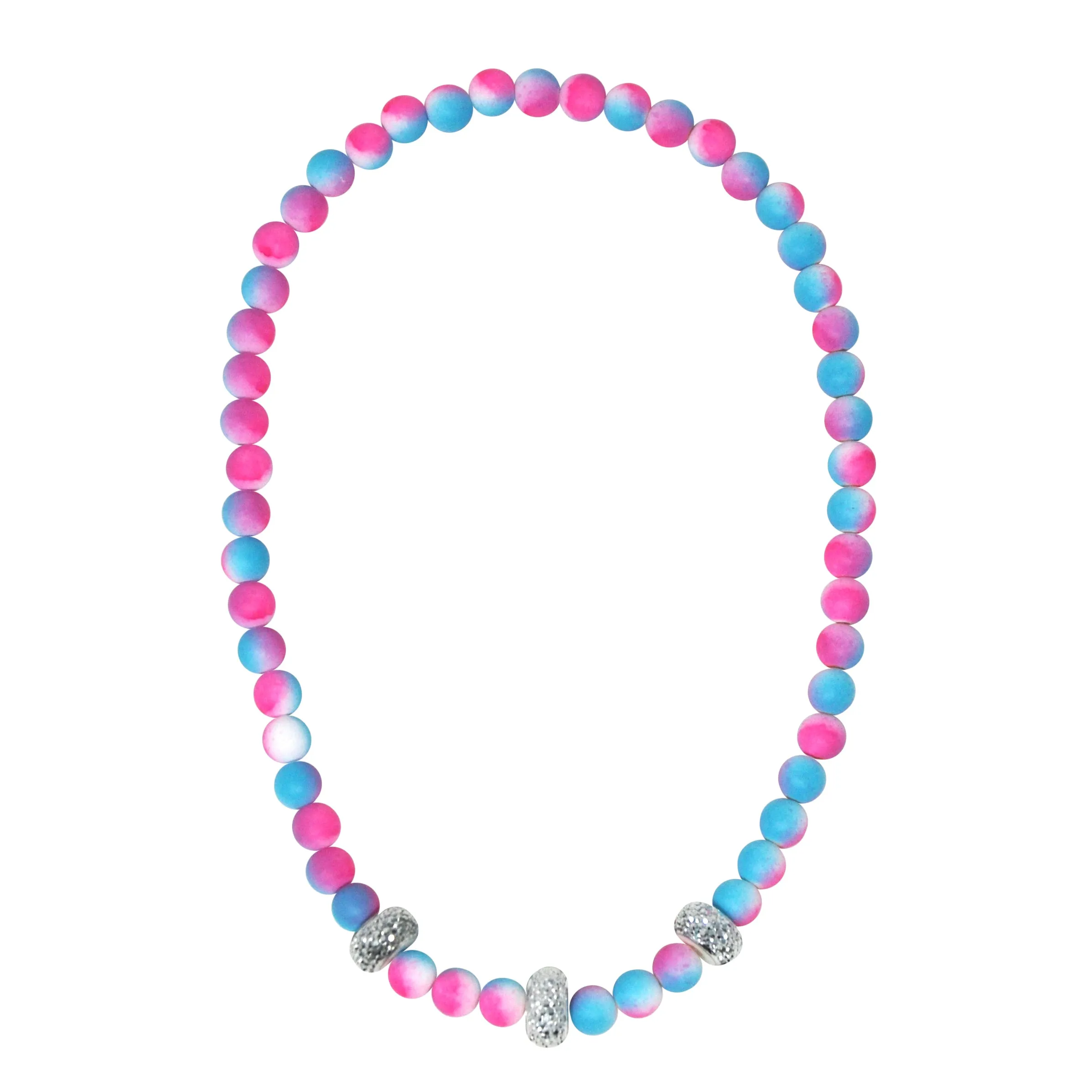 Pink Poppy Ombre Rubber Touch Necklace Assorted Styles