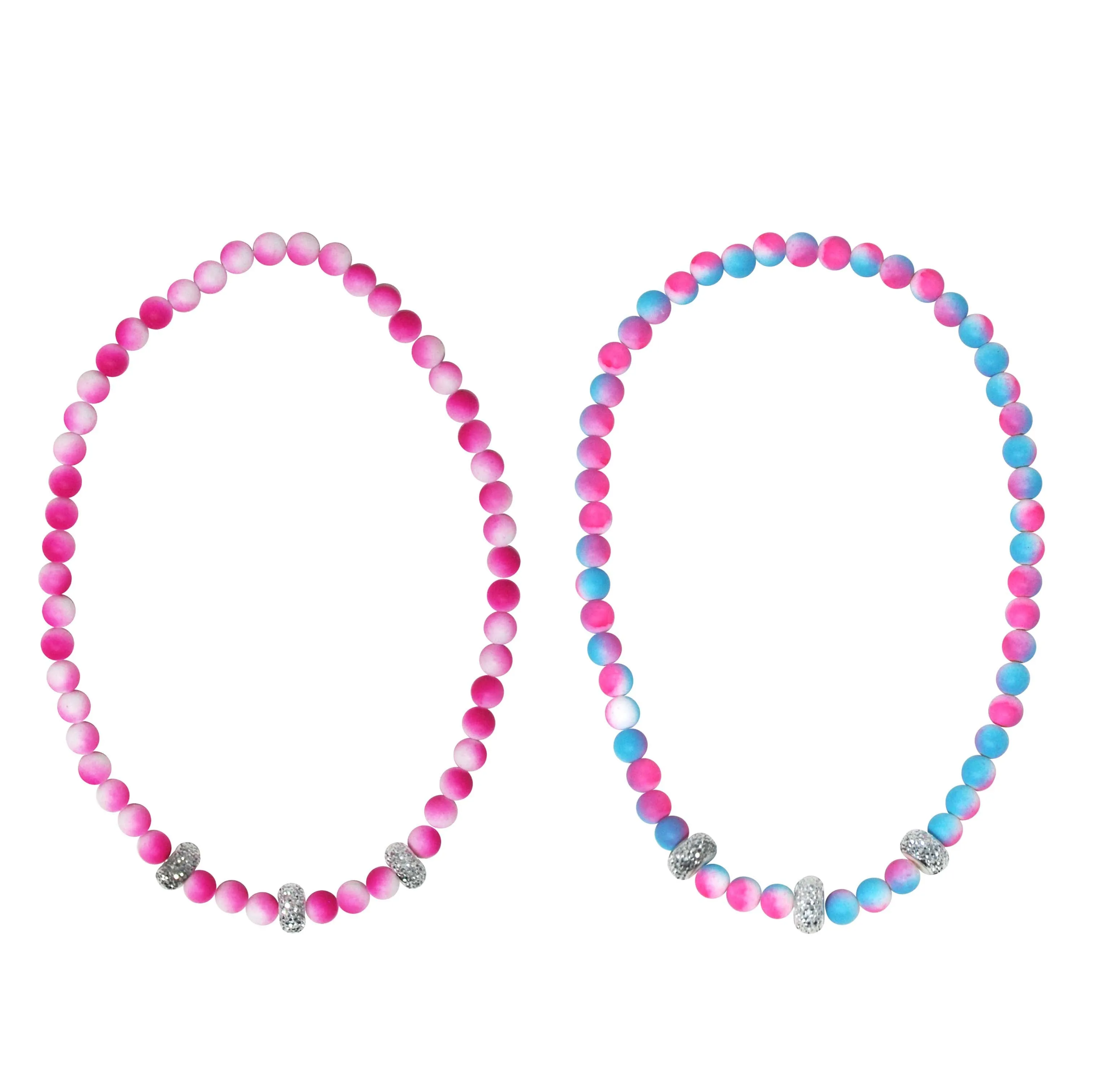 Pink Poppy Ombre Rubber Touch Necklace Assorted Styles