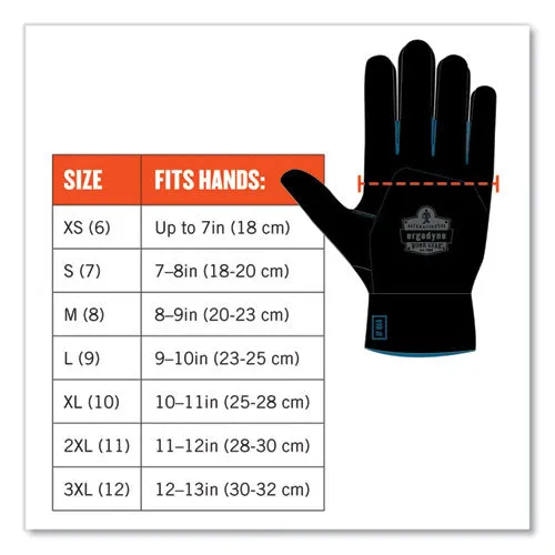 Proflex 7401-case Coated Lightweight Winter Gloves, Orange, X-large, 144 Pairs/carton, Ships In 1-3 Business Days