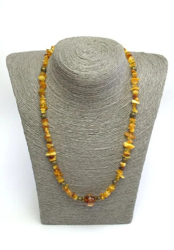 Real baltic amber Necklace natural polished Amber necklace for women adult jewelry genuine Baltic Amber statement jewelry boho necklace