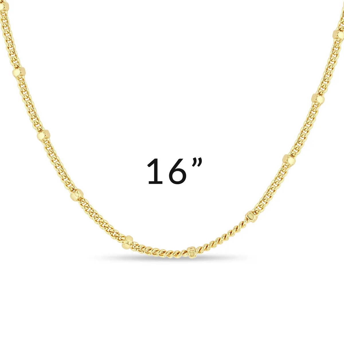 Ritzy Couture DeLuxe Luxury Necklace Chains For Charms - 22k Gold Plating