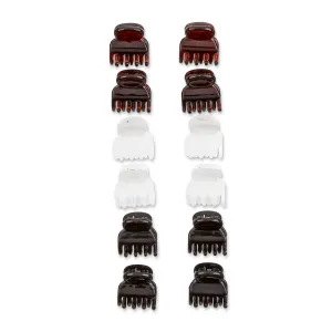 Scünci Effortless Beauty Mini Oval Top Jaw Clips Assorted Colors