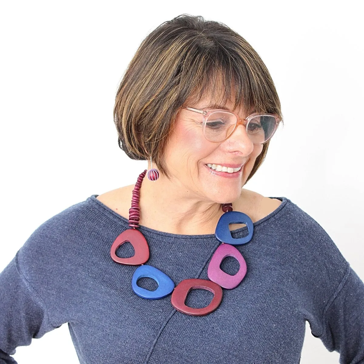 Shades of Purple Roslyn Necklace