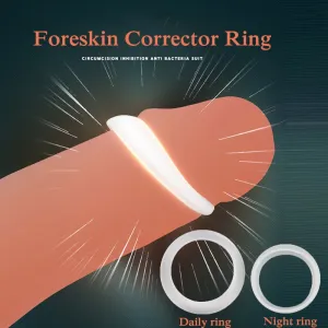 Silicone Male Foreskin Corrector Resistance Ring Delay Ejaculation Penis Rings for Men Cock Ring
