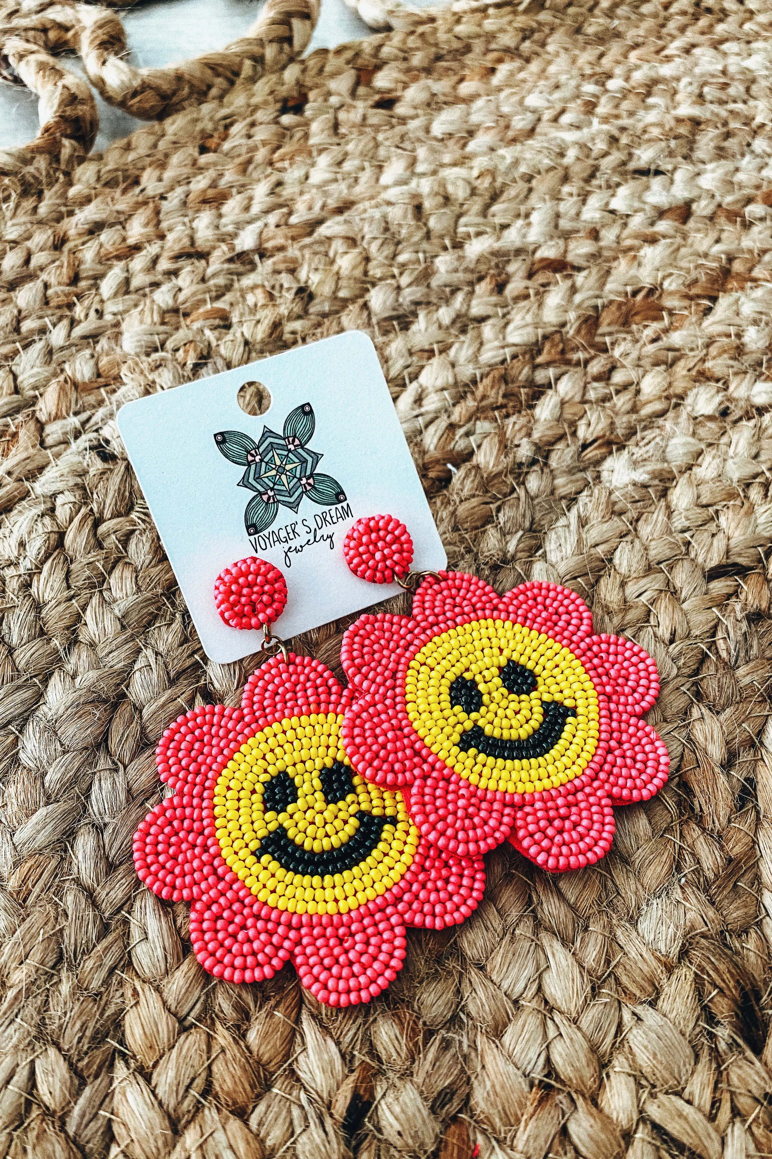 Smiley Beaded Earrings | 3 STYLES