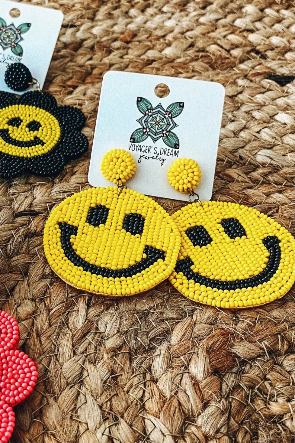 Smiley Beaded Earrings | 3 STYLES