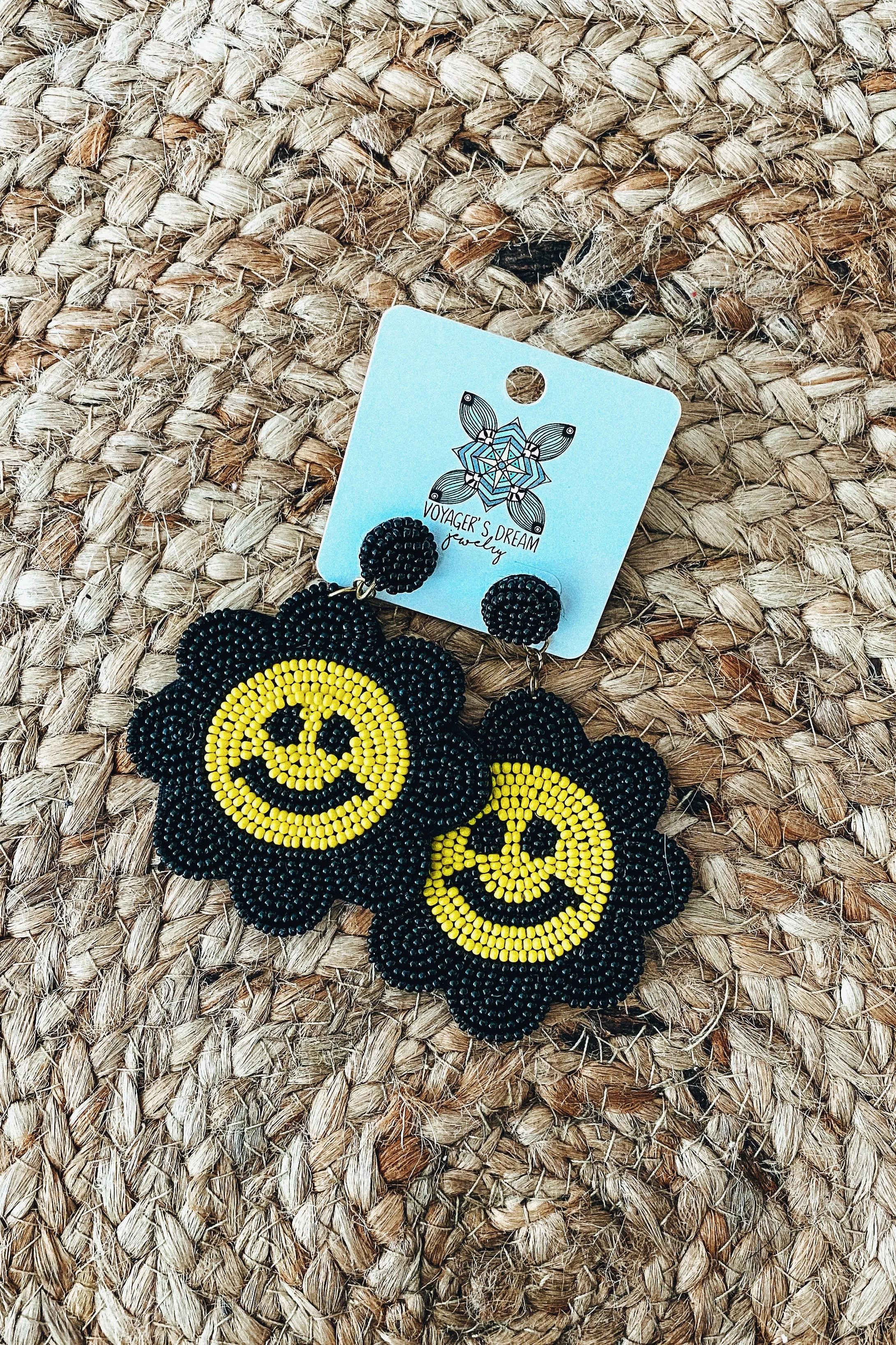 Smiley Beaded Earrings | 3 STYLES