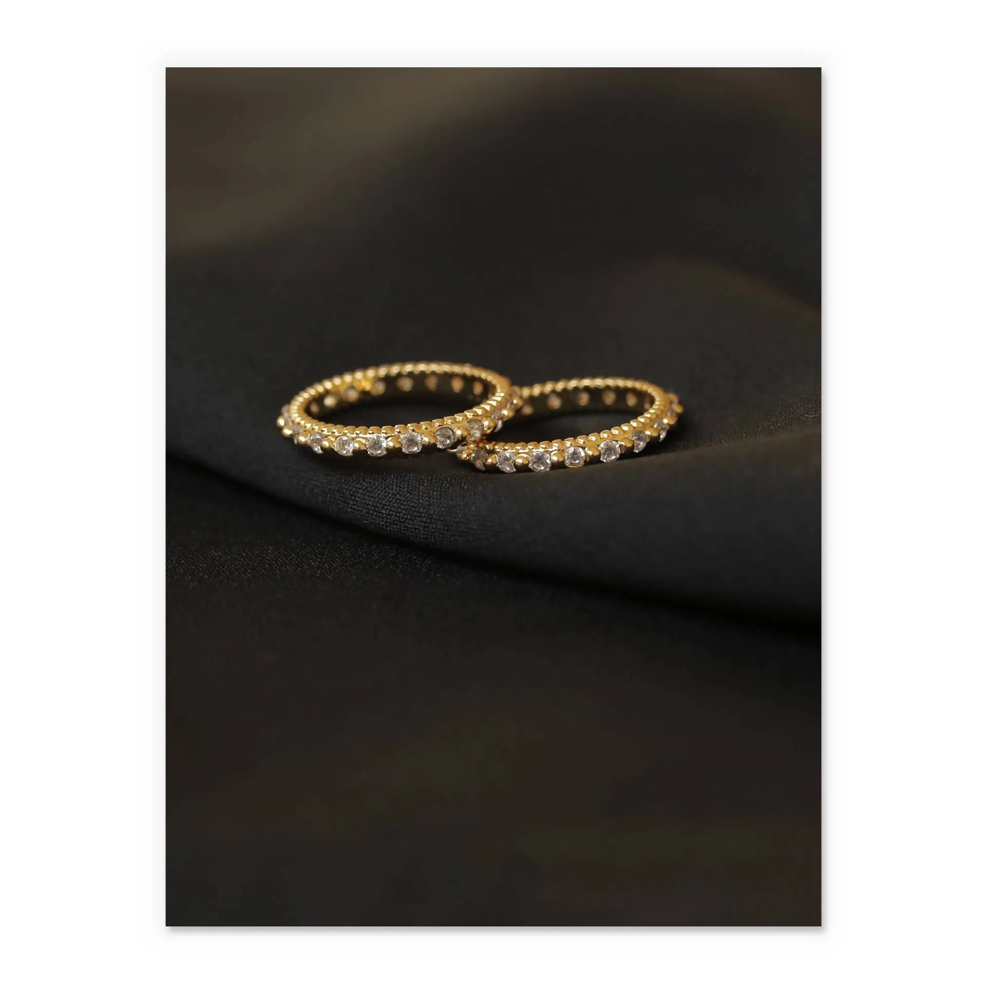 Stackable Thin Zircon Ring