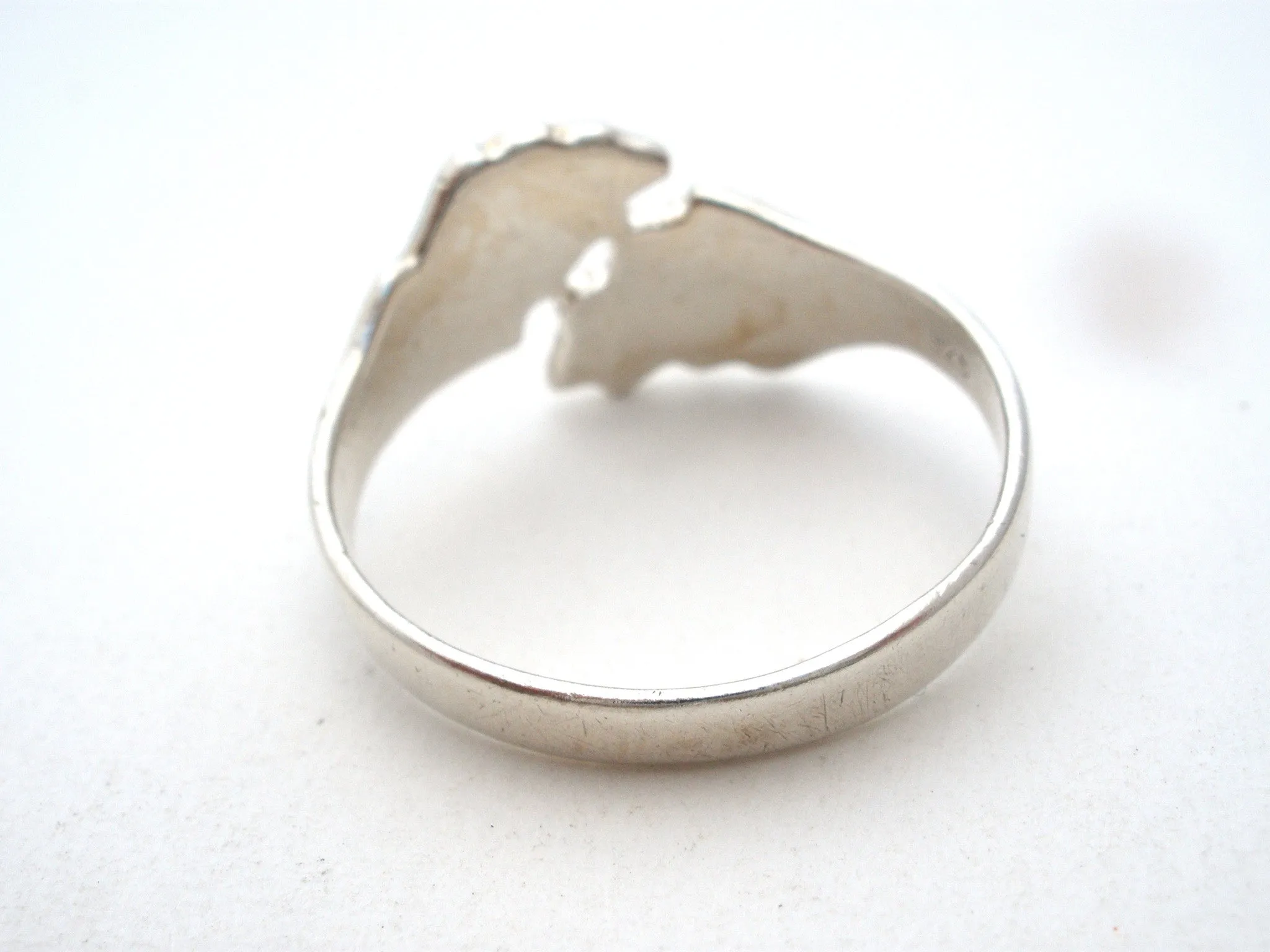 Sterling Silver Leaf Ring Size 11.5 Vintage