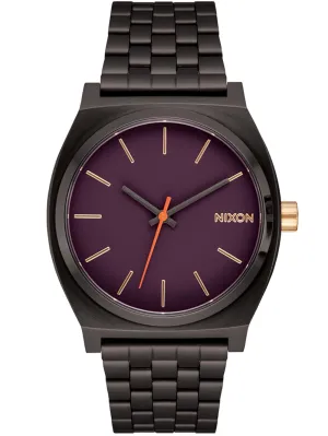 Time Teller Gunmetal/Blackberry/Gold Watch