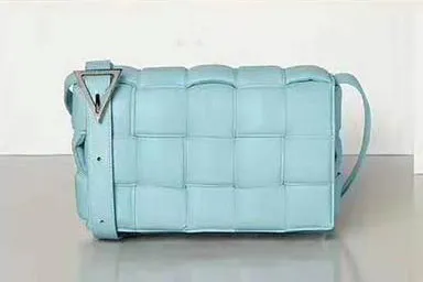 Weaving Luxury Handbags Bag Padded Cassette Genuine Leather One-shoulder Purse