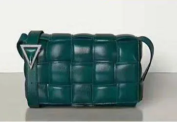 Weaving Luxury Handbags Bag Padded Cassette Genuine Leather One-shoulder Purse
