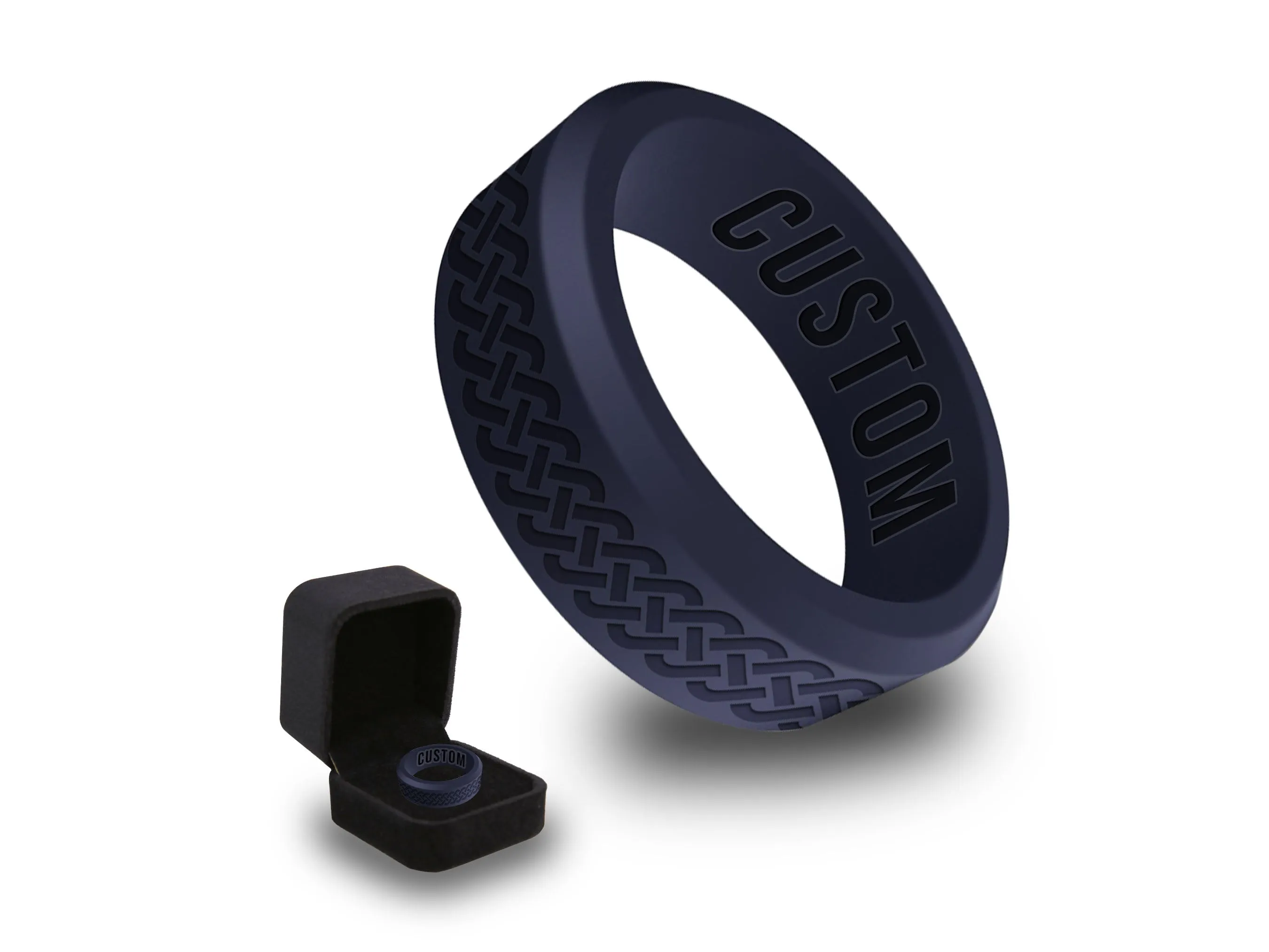WildFire Celtic Silicone Ring   Ring Box