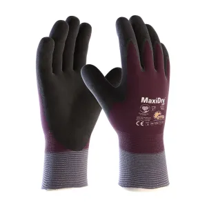 Winter Gloves - MaxiDry® Zero™ Seamless Knit ATG Nylon Glove with Thermal Lining and Double-Dipped Nitrile MicroFoam Grip 56-451-CN