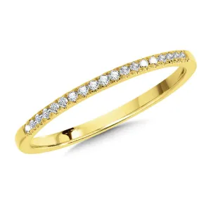 YELLOW GOLD DIAMOND STACKABLE BAND
