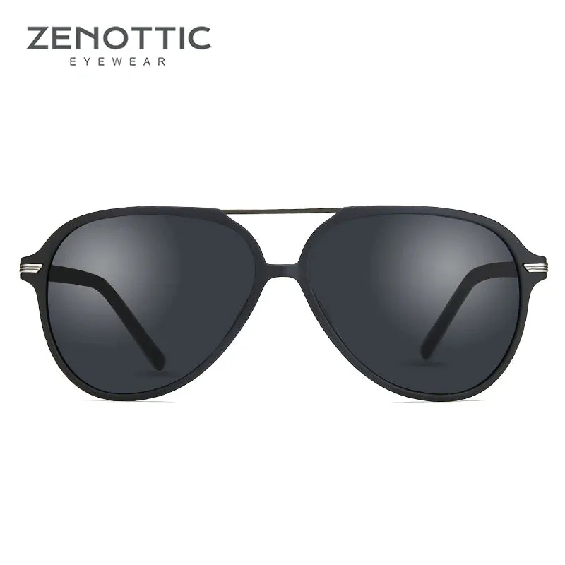 ZENOTTIC Aviator Polarized Sunglasses Retro Unisex Oversized UV400 Protection