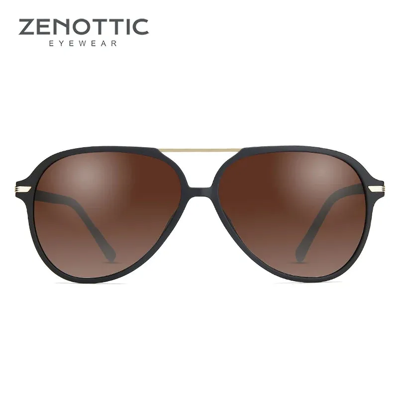 ZENOTTIC Aviator Polarized Sunglasses Retro Unisex Oversized UV400 Protection