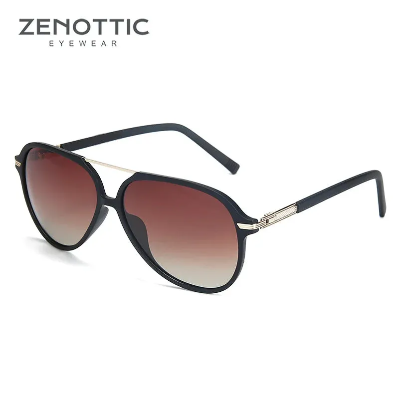 ZENOTTIC Aviator Polarized Sunglasses Retro Unisex Oversized UV400 Protection